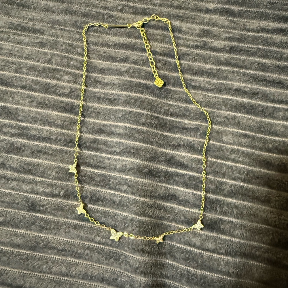 Kendra Scott Gold butterfly necklace